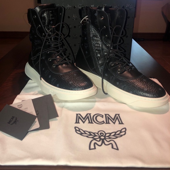 Brand new pair of men’s MCM high tops. Never worn - Picture 1 of 6